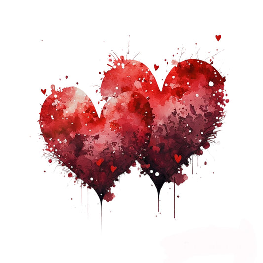 Bügelbild Red Heart