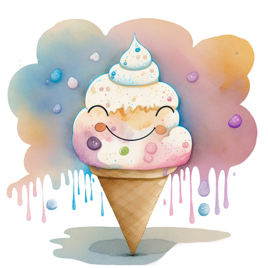 Bügelbild Ice Cream