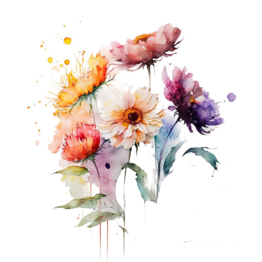 Bügelbild Blumen