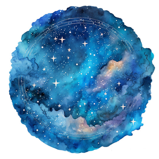 Bügelbild Blaue Magie