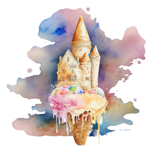 Bügelbild Ice Cream Castle