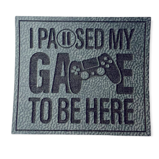 Kunstleder Patch I paused my game to be here