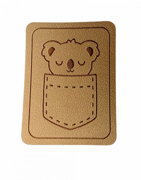 Kunstleder Patch mit Koala