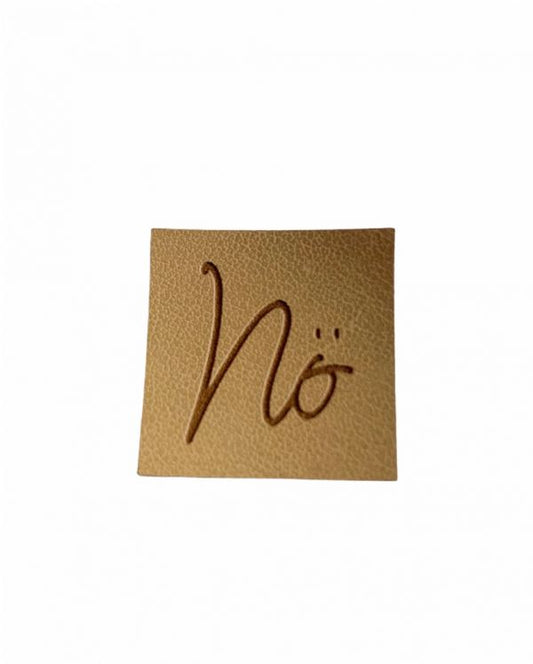 Kunstleder Patch mit Nö