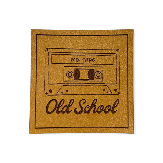 Kunstleder Patch old school mixtape