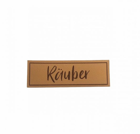 Kunstleder Patch mit Räuber