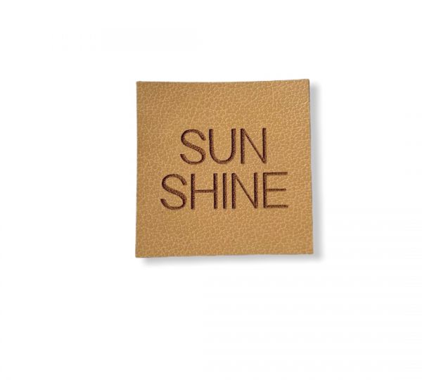 Kunstleder Patch mit SUNSHINE