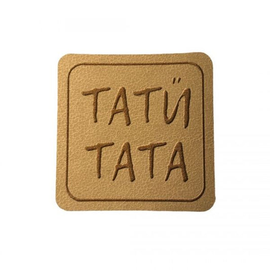 Kunstleder Patch mit Tatü Tata