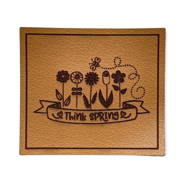 Kunstleder Patch Think spring