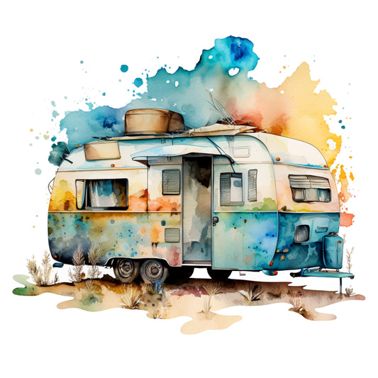 Bügelbild Camper 2