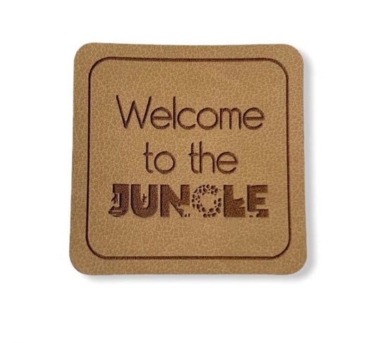 Kunstleder Patch mit Welcome to the Jungle