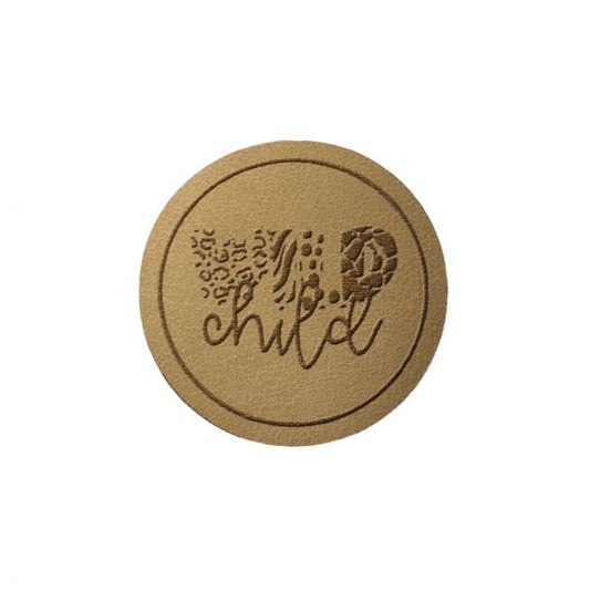 Kunstleder Patch mit Wild Child